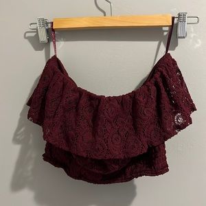 DYNAMITE LACE TUBE TOP (XS)